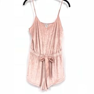 Victoria Secret Crushed Velvet Romper 